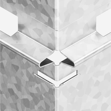 Bending metal around corners