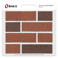 Old Red Blend Wirecut, Wall Thin Brick Veneer